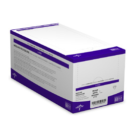 SterileLatex glove family packaging from Medline catalogue; pictured size is illustrative