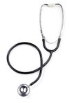 Medline DualHead stethoscope actual manufacturer catalogue photograph in black; selected colour specified in listing