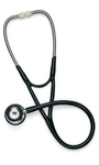 Medline Elite stethoscope actual manufacturer catalogue photograph in black; selected colour specified in listing