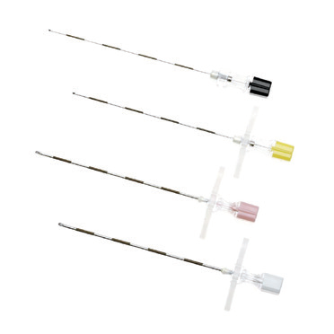 Medline Tuohy epidural needle family with removable wings; gauges and lengths vary