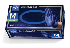 Versa glove family packaging from Medline catalogue; pictured size is illustrative