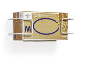Medline single-box white coated-wire glove dispenser