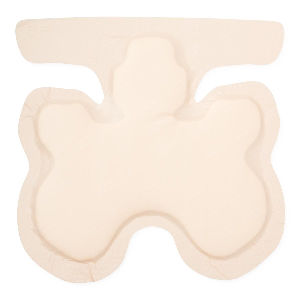 Optifoam® Gentle Silicone Adhesive Foam Dressing with Border; Heel Shaped — Box of 10