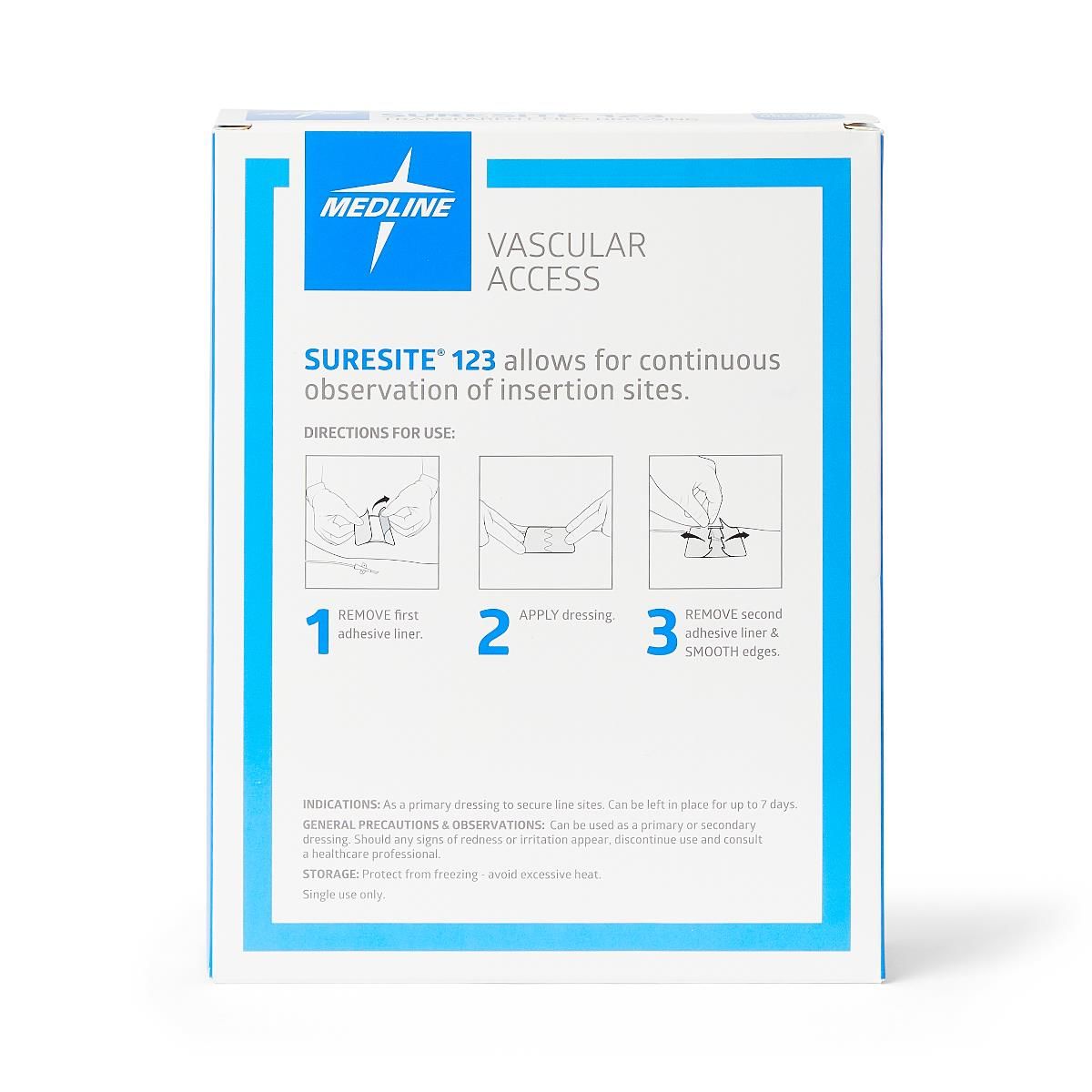 Suresite® 123 Transparent Film Dressing; 4" x 4.72" (10 cm x 12 cm) — Case of 200