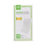 Medline Maxorb Ag Silver Calcium Alginate Dressing - 4" x 8" (CASE/50)