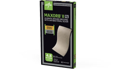 Medline Maxorb II Ag Silver Calcium Alginate Dressing - 4" x 8" (BOX/5)