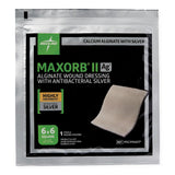 Medline Maxorb II Ag Silver Calcium Alginate Dressing - 6" x 6" (BOX/5)