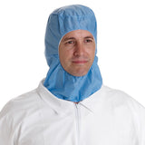 Hair and Beard Cover with Elastic Strap; Blue, Multilayer — Case of 300
