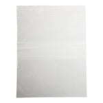 Plastic Zip-Closure Bag with White Write-On Block; 12" x 15" (30 cm x 38 cm) — Case of 1000