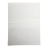 Plastic Zip-Closure Bag with White Write-On Block; 12" x 15" (30 cm x 38 cm) — Case of 1000