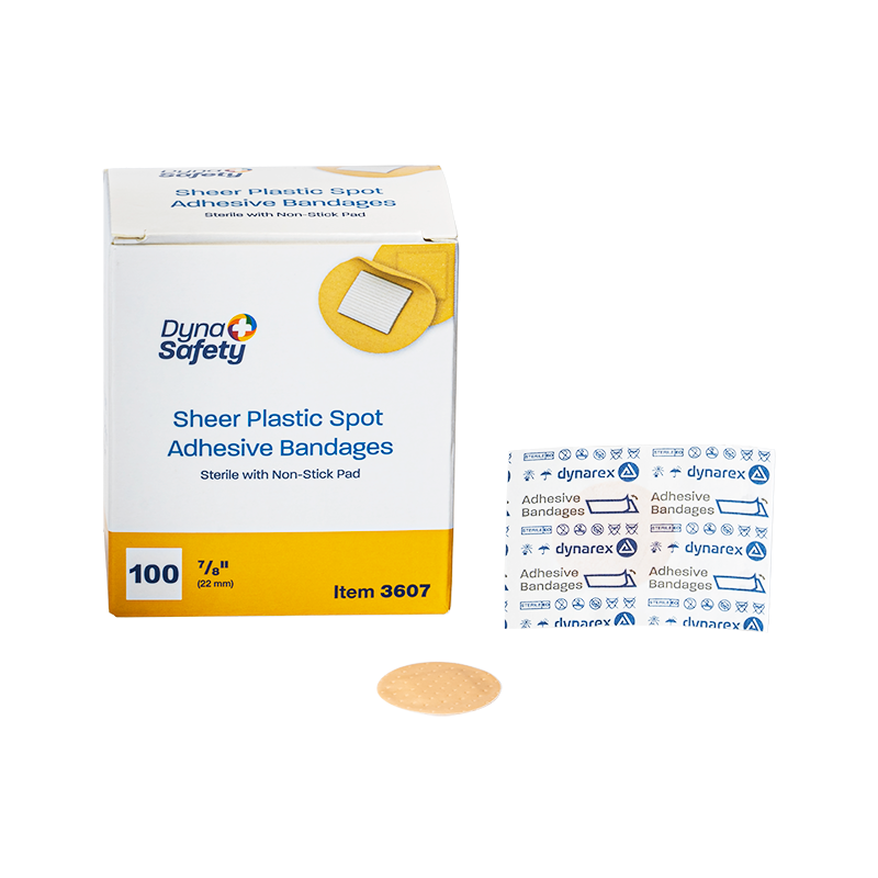 Plastic spot adhesive bandage style image