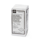 Economical Non-Sterile Non-Woven Gauze Sponge, 4-Ply; 4" x 4" (10 cm x 10 cm) — Bag of 200
