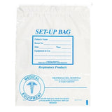 Respiratory Set-Up Bag, Small, Drawcord, 12" x 16" Clear