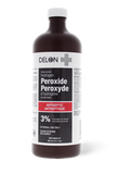 Delon Hydrogen Peroxide 3% USP — 473 mL Bottle — 12 Bottles/Case