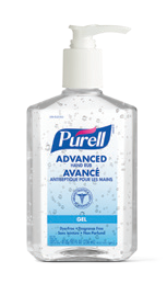 PURELL Advanced gel hand sanitizer in a 354 mL pump bottle