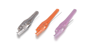 Actual supplier photograph of Sol-Millennium Safety Needle product family; selected gauge and selling pack specified in listing.