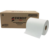 Hand Towel Roll – 7.85" x 600' White, 1 Ply, 6 Rolls/Case, 84 Cases/Skid - Everest