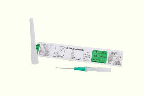 BD Angiocath IV Catheter, 18 G × 1.16 in, Case of 200