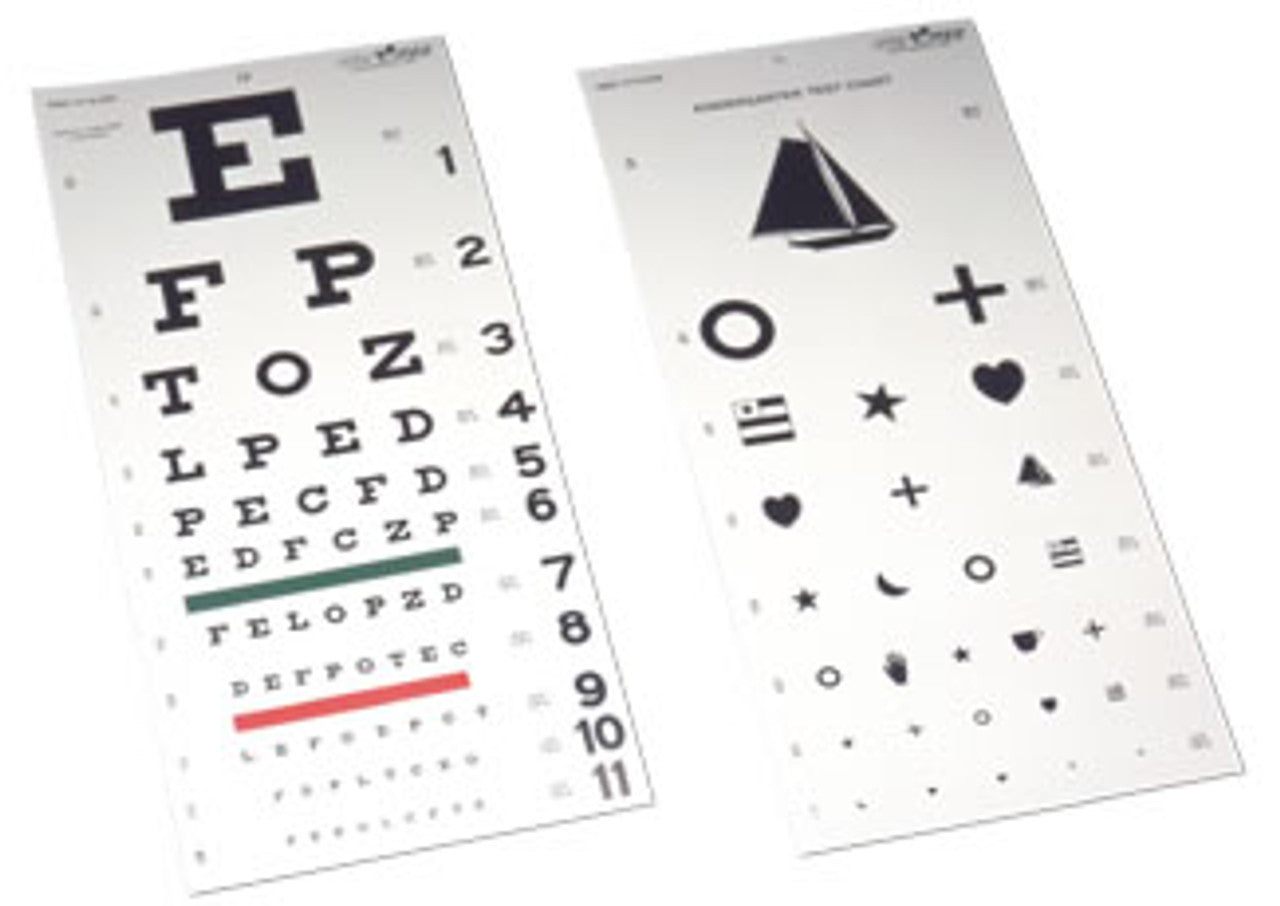 AMG Snellen Eye Test Chart, 20 ft / 6.1 m