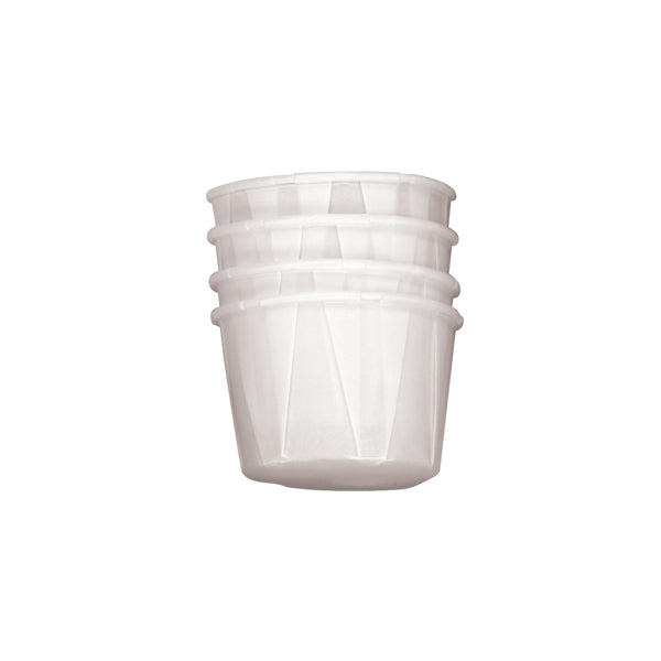 Genpak White Paper Portion Cup, 1.25 oz, Case of 5,000