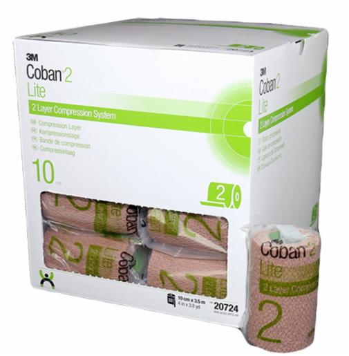 3M Coban Comfort Foam Layer, 4" x 3.8 yd. (10 cm x 3.5 m), Lite, Each