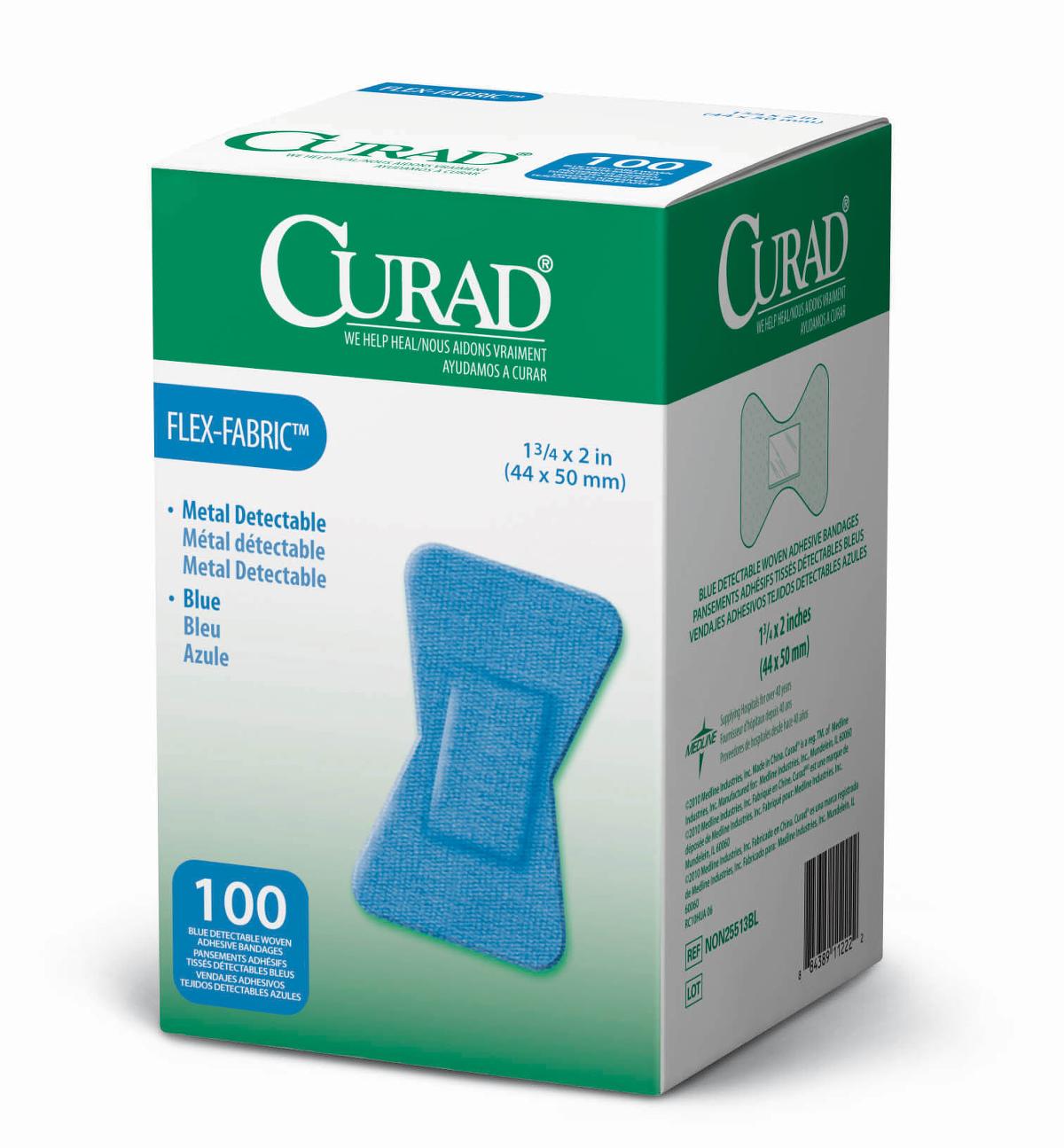 CURAD Food Service Adhesive Bandage, 2" x 1.75" (5 cm x 4 cm), for Fingertips, Case of 1200