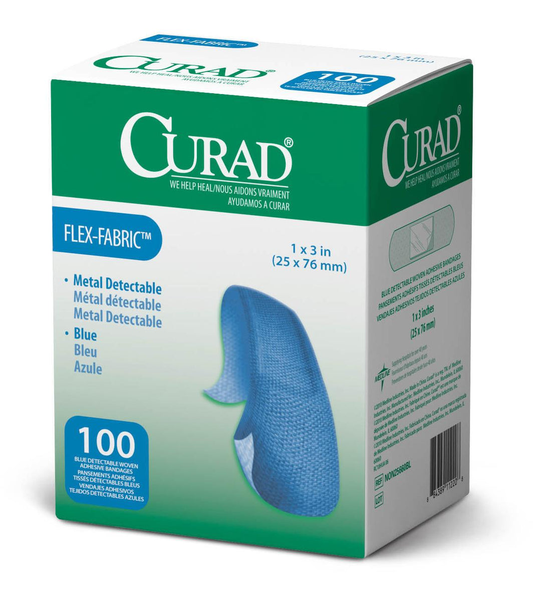 CURAD Food Service Adhesive Bandage, 3" x 1" (8 cm x 3 cm), Case of 1200