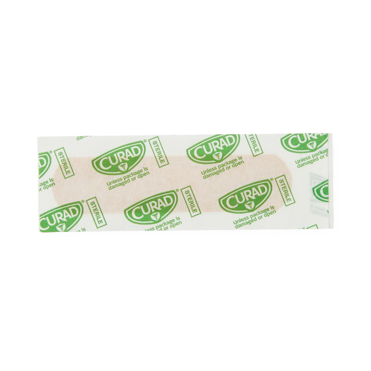 CURAD Plastic Adhesive Bandage, 0.75" x 3" (1.9 cm x 7.6 cm), Box of 100