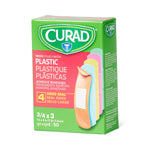 CURAD Sterile Neon Adhesive Bandage, 0.75" x 3" (19 mm x 8 cm), Latex Free, Box of 50