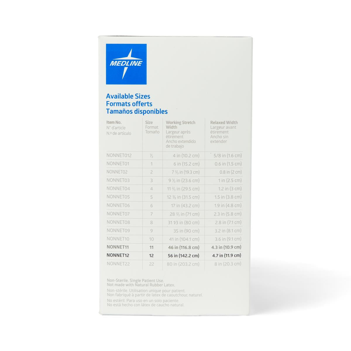 Medline Stretch Tubular Elastic Dressings Retention Net, Size 11, Each