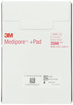 3M Medipore +Pad Sterile Porous Adhesive Dressing, 3.5" x 4" (8 cm x 10 cm), Box of 25