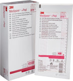 3M Medipore +Pad Sterile Porous Adhesive Dressing, 3.5" x 8" (9 cm x 20 cm), Box of 25