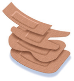 Genuine supplier photograph of LeukoplastStrip wound dressing family; supplied dimensions and pack stated in listing.