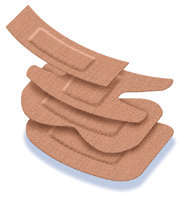 Genuine supplier photograph of LeukoplastStrip wound dressing family; supplied dimensions and pack stated in listing.