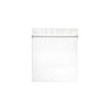 Zip Closure Bag, LLDPE Film, Flat Pack, 2mil Thick, W3" x L4" Clear