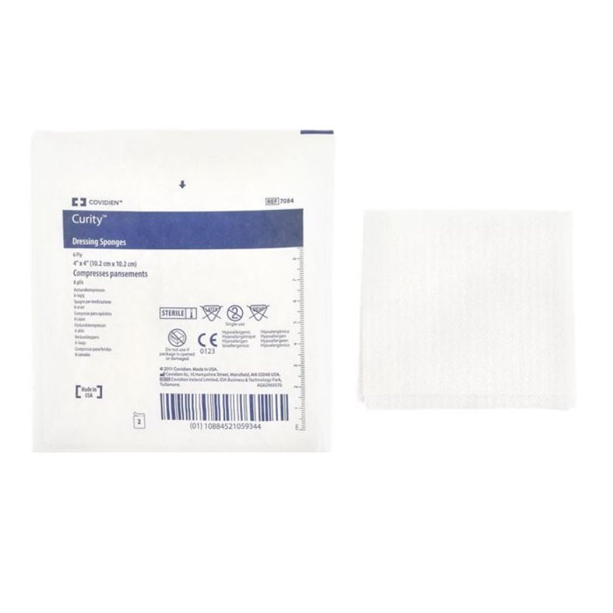 Curity™ Premium Non-Woven All-Purpose Dressing Sponge, Sterile, 4 x 4IN, 6 Ply